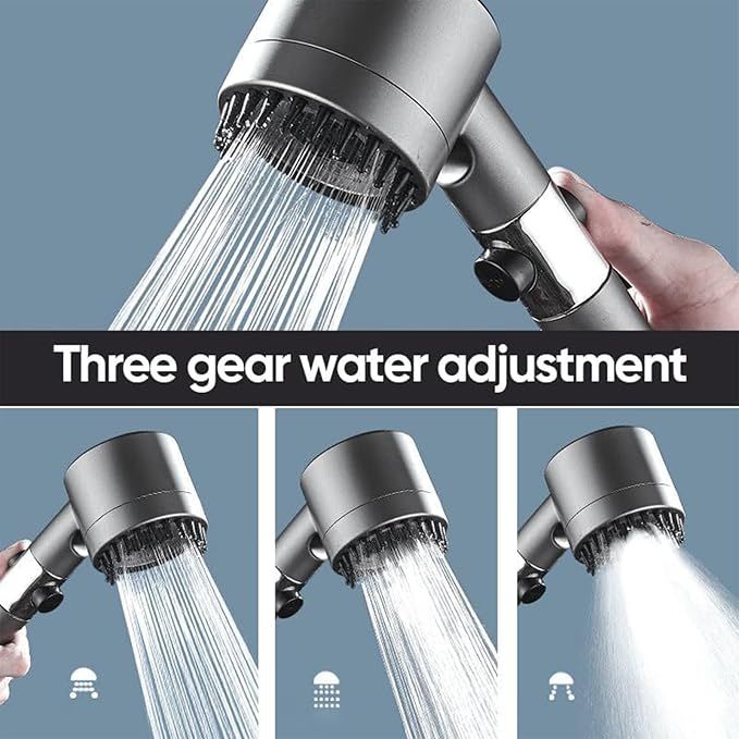 3 Modes Shower Head – High Pressure Water Saving | استحمام أقوى وتوفير ماء