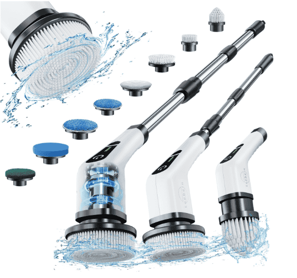 Electric Spin Scrubber Cordless Cleaning Brush – Powerful Shower Scrubber | تنظيف عميق بدون مجهود