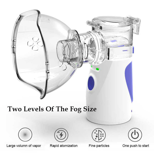 Mini Handheld Portable Inhale Nebulizer – Quiet & Efficient | جهاز استنشاق محمول وسهل الاستخدام