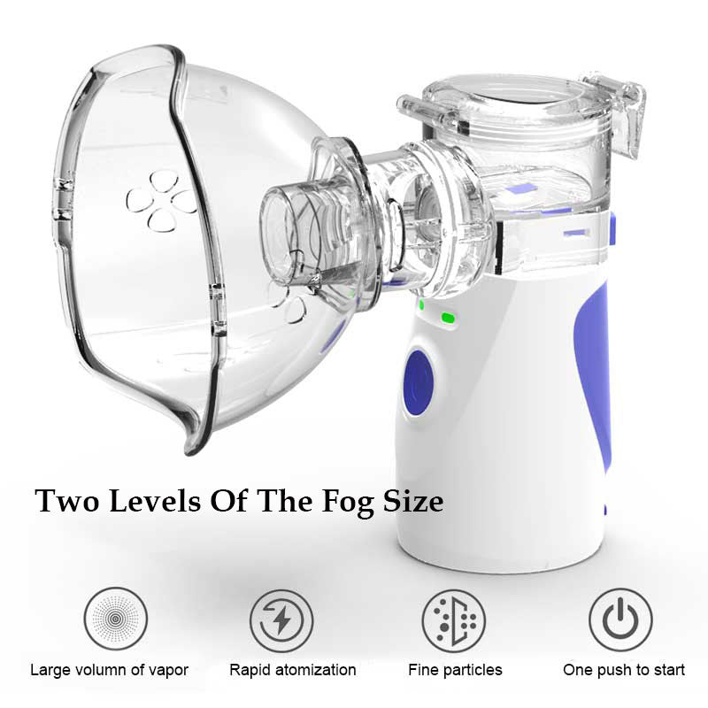 Mini Handheld Portable Inhale Nebulizer – Quiet & Efficient | جهاز استنشاق محمول وسهل الاستخدام