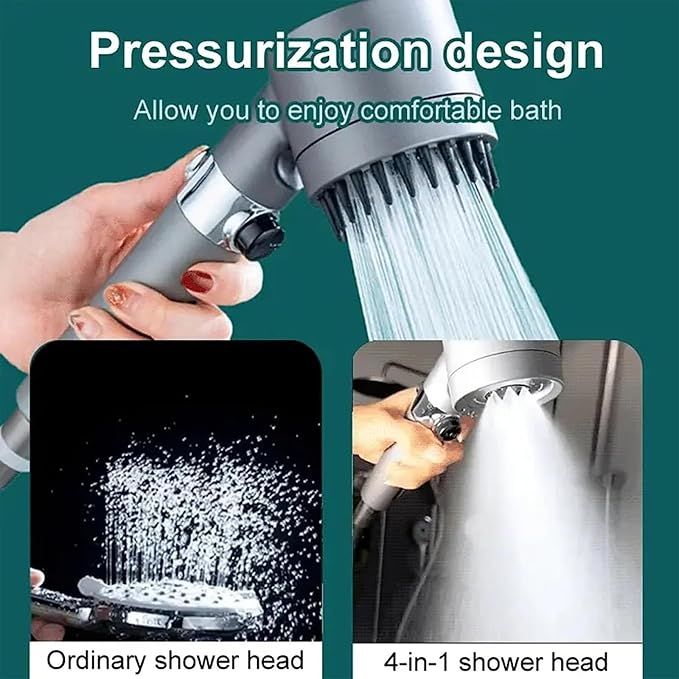 3 Modes Shower Head – High Pressure Water Saving | استحمام أقوى وتوفير ماء