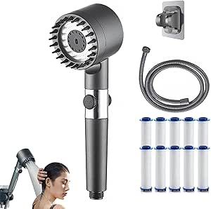 3 Modes Shower Head – High Pressure Water Saving | استحمام أقوى وتوفير ماء