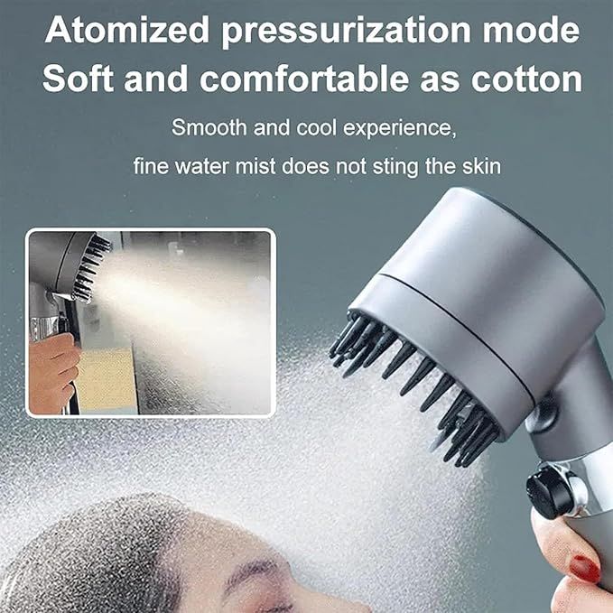 3 Modes Shower Head – High Pressure Water Saving | استحمام أقوى وتوفير ماء