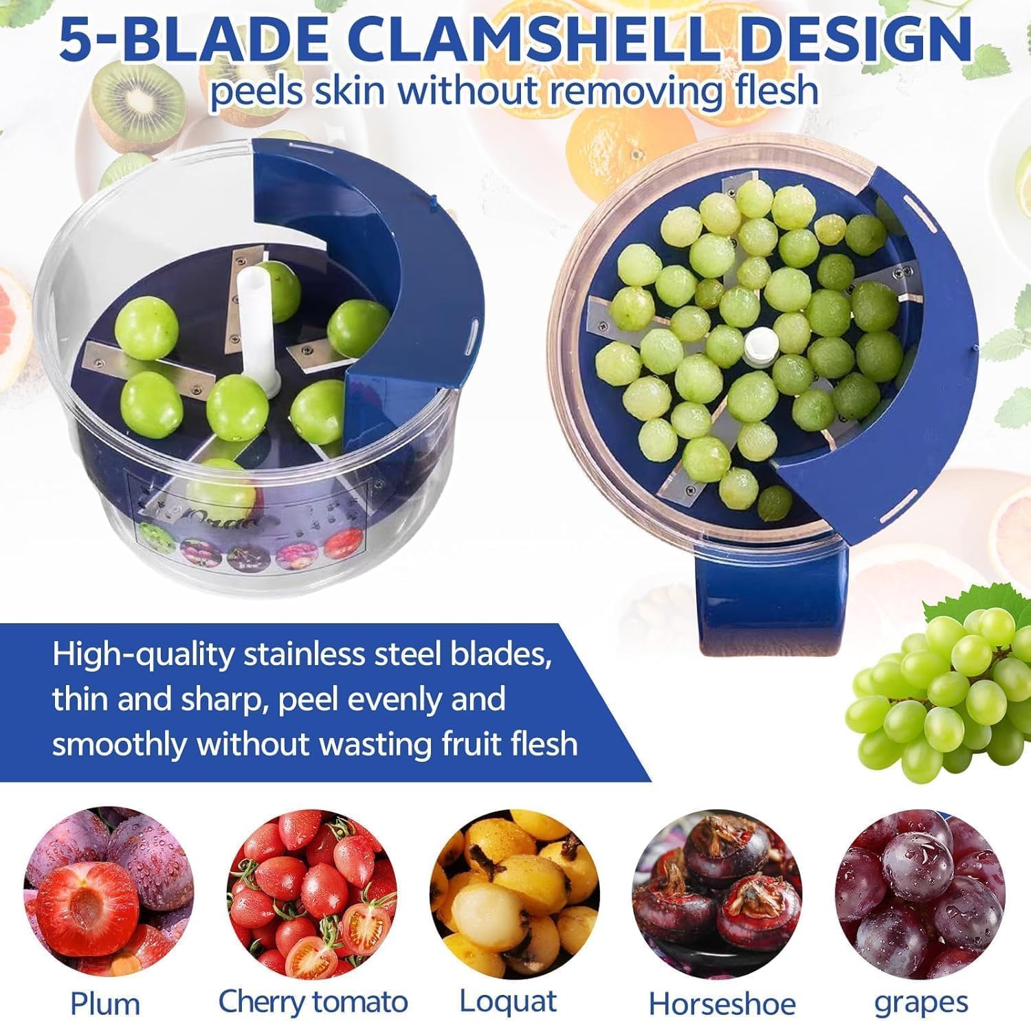Electric Fruit & Vegetable Peeler Machine – Automatic Rechargeable Tool | تقشير سريع بدون تعب