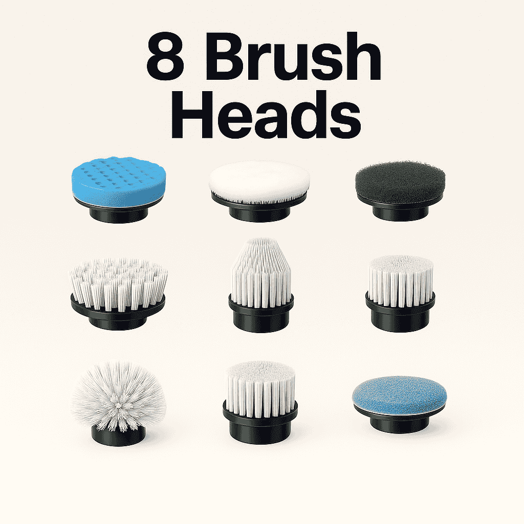 Electric Spin Scrubber Cordless Cleaning Brush – Powerful Shower Scrubber | تنظيف عميق بدون مجهود